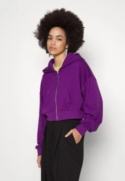 Even&Odd Sweat Zippé - Dark Purple