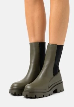 Even&Odd Bottines À Plateau - Khaki