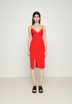 Even&Odd Eo-Ss23-C144-Sj / Strappy V Neck Knot Front Waist Midi Dress / 302 - Red - Robe De Jour - Red 12 Even&Odd Eo-Ss23-C144-Sj / Strappy V Neck Knot Front Waist Midi Dress / 302 - Red - Robe De Jour - Red -Even-Odd Magasin 20036b4771ca42c3a54f3cacc0316c65