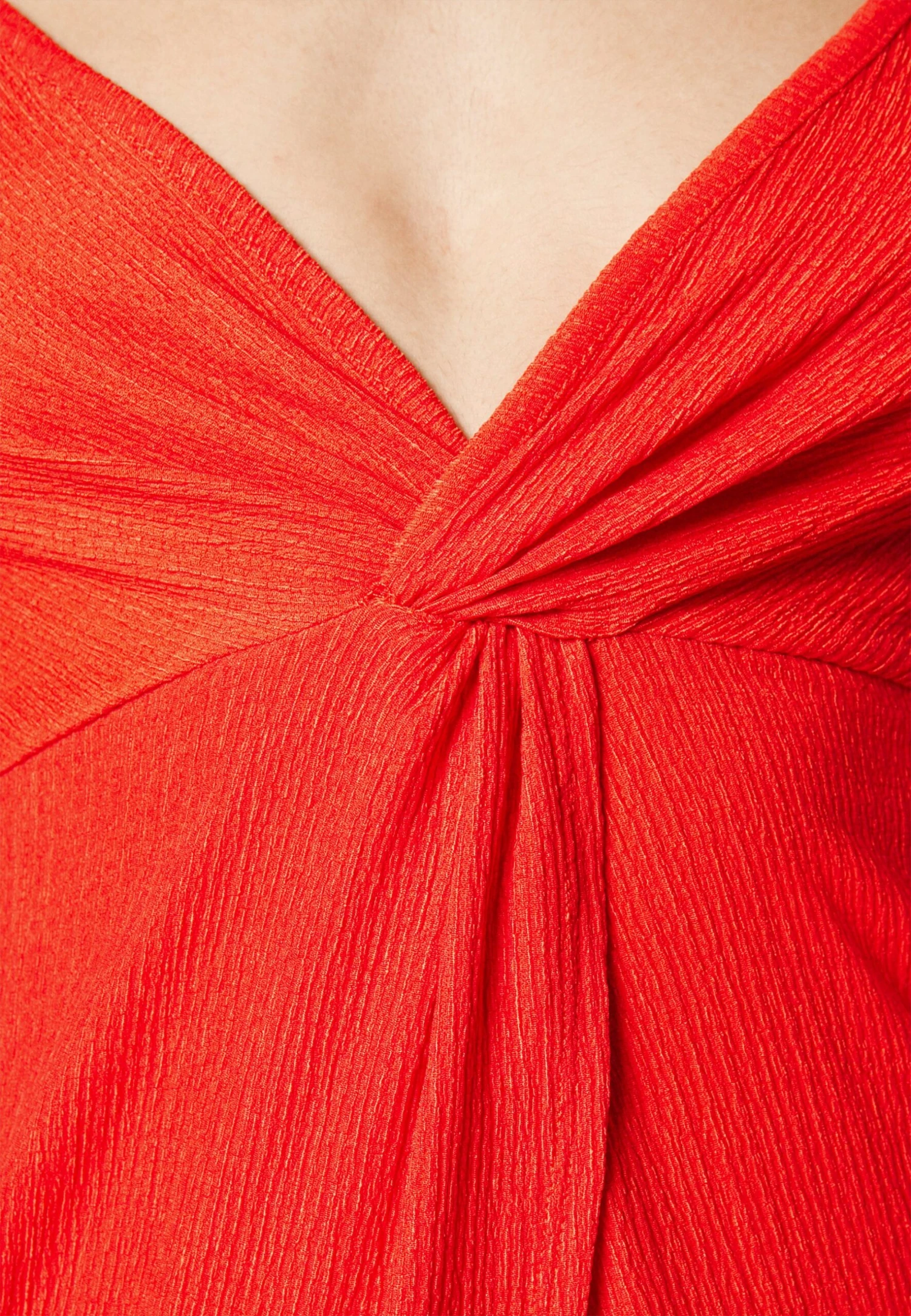 Even&Odd Eo-Ss23-C144-Sj / Strappy V Neck Knot Front Waist Midi Dress / 302 - Red - Robe De Jour - Red 10 Even&Odd Eo-Ss23-C144-Sj / Strappy V Neck Knot Front Waist Midi Dress / 302 - Red - Robe De Jour - Red – Image 8