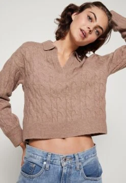 Even&Odd Pullover - Taupe 11 Even&Odd Pullover - Taupe -Even-Odd Magasin 225311519df04f62a949a9acbc42640c
