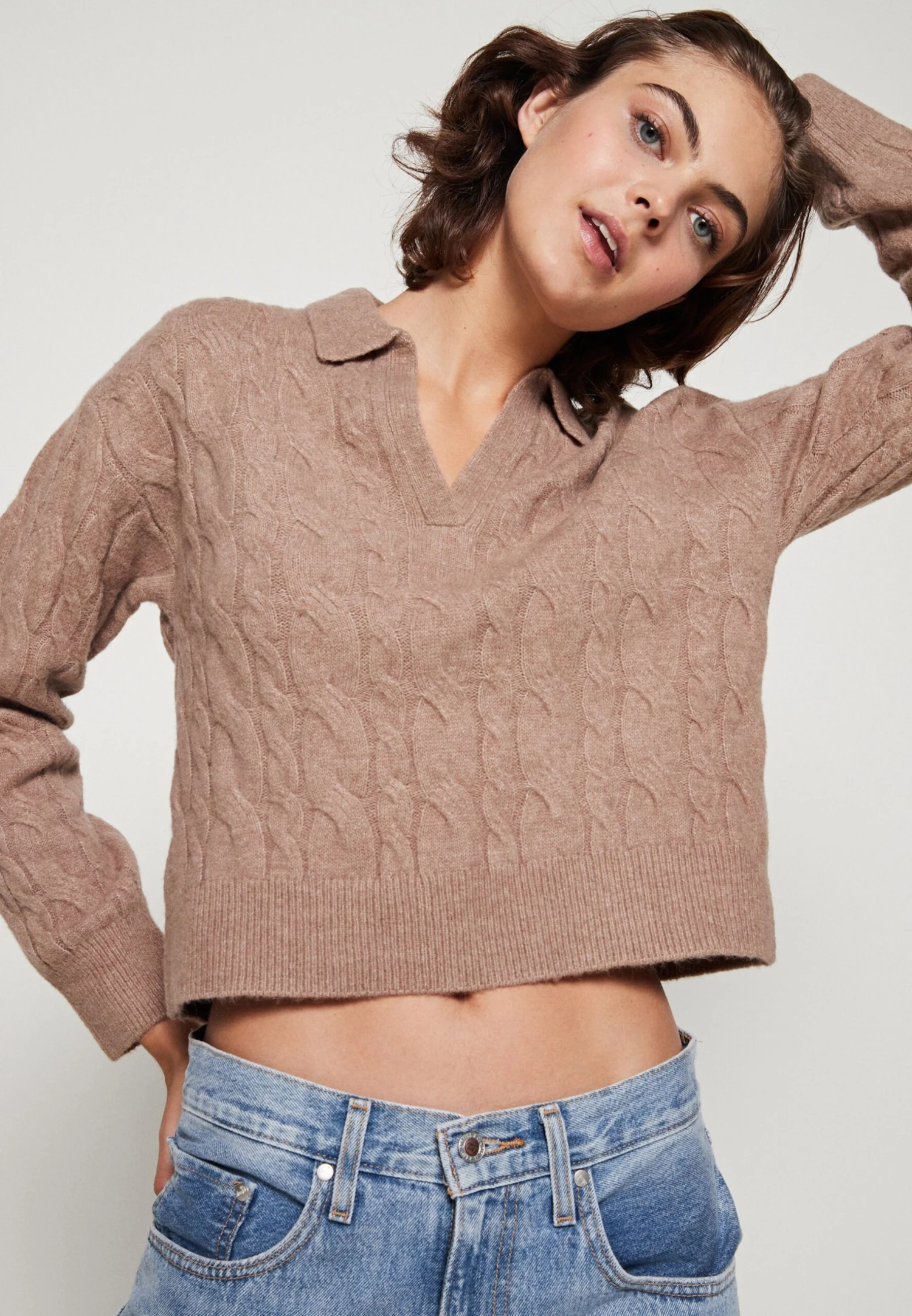 Even&Odd Pullover - Taupe 6 Even&Odd Pullover - Taupe – Image 4