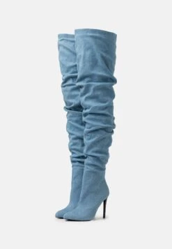 Even&Odd Bottes À Talons Hauts - Blue Denim -Even-Odd Magasin 2367da43450547ebb23809f752b26270