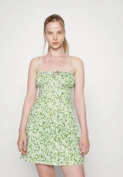 Even&Odd Robe En Jersey - Dark Green/Multi-Coloured