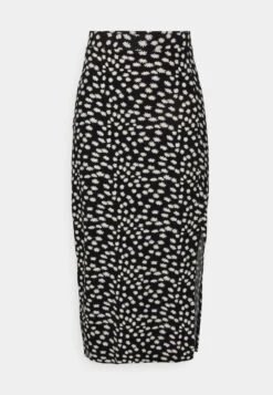 Midi Straight High Skirt - Jupe Crayon - Black/White -Even-Odd Magasin 363ee1e2002a4dabbfc9a76531e3609c