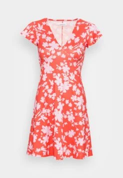 Even&Odd Robe En Jersey - Red/Pink -Even-Odd Magasin 37ba779f947c41fca400414c67656a31