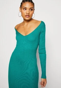 Even&Odd V Ausschnitt Midi Bodycon Strickkleid - Robe Fourreau - Green 11 Even&Odd V Ausschnitt Midi Bodycon Strickkleid - Robe Fourreau - Green -Even-Odd Magasin 41d4a7fb0b9c45aabe5b05c724042bd2