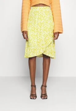 Even&Odd Jupe Trapèze - Light Green/White