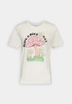 Even&Odd Hattie Mushroom Teddy - T-Shirt Imprimé - Off-White