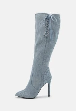 Bottes À Lacets - Blue Denim -Even-Odd Magasin 5eead69fac4945d298c77e930aa6029f