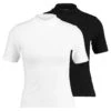 2Er Pack - T-Shirt Basique - White/Black -Even-Odd Magasin 681c097f15084a12afa3c8dbe2ecea4e