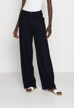 Wide Leg Trousers - Pantalon Classique - Dark Blue