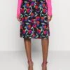Even&Odd Midi Skirt With Shell Fabric - Jupe Trapèze - Multicoloured -Even-Odd Magasin 6de184edb2ed44f1bb120469e6c08125