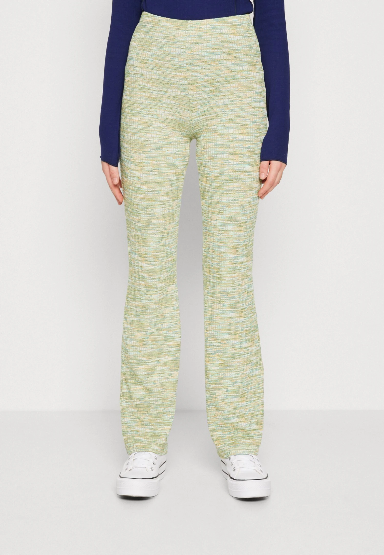 Even&Odd Pantalon Classique - Mottled Green 3 Even&Odd Pantalon Classique - Mottled Green