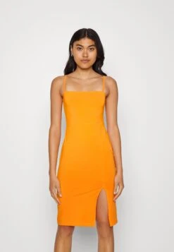 Even&Odd Strappy Mini Bodycon Dress - Robe En Jersey - Orange