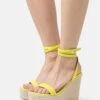 Even&Odd Sandales À Talons Hauts - Yellow -Even-Odd Magasin 807841244ce140d3ba03911e7a9a2944