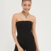 Even&Odd Bandeau Wide Leg Jumpsuit - Combinaison - Black -Even-Odd Magasin 913d547c7ef5464f8bb0238a00cf86c2