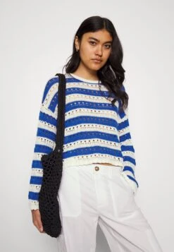 Even&Odd Pullover - White/Blue -Even-Odd Magasin 9948bd4253f44fcab5118191ce0854f9