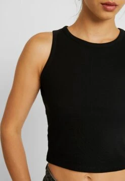 Even&Odd Cropped Tank - Débardeur - Black -Even-Odd Magasin 9f6b4e1f7b0b48e8b627761fc4f87e8d