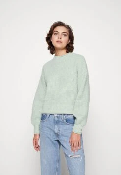 Even&Odd Moss Stitch Jumper - Pullover - Light Green -Even-Odd Magasin 9f9f2f84b81446678be2c3cd6ed9f8e8