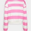 Even&Odd Sweatshirt - Pink/White -Even-Odd Magasin ae2b5f817d6847888d93a74bd500cadf