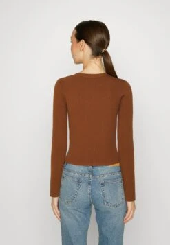 Even&Odd Flared Sleeve - Pullover - Brown -Even-Odd Magasin b742d5b530dc4ae0a3be54afedfe17f1