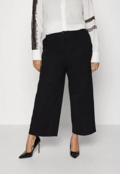 Tailored Wide Leg Culotte - Pantalon Classique - Black