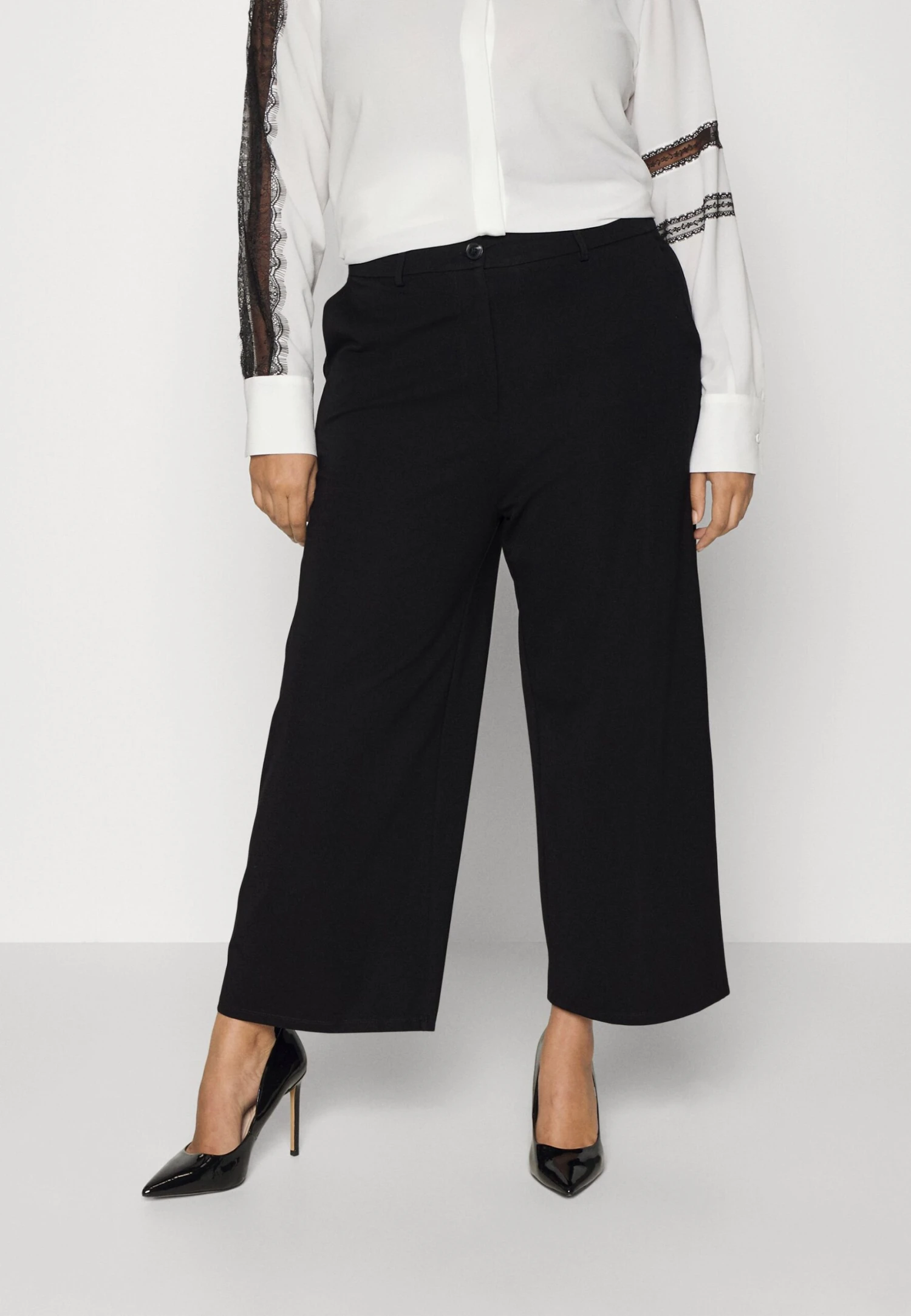 Tailored Wide Leg Culotte - Pantalon Classique - Black 3 Tailored Wide Leg Culotte - Pantalon Classique - Black