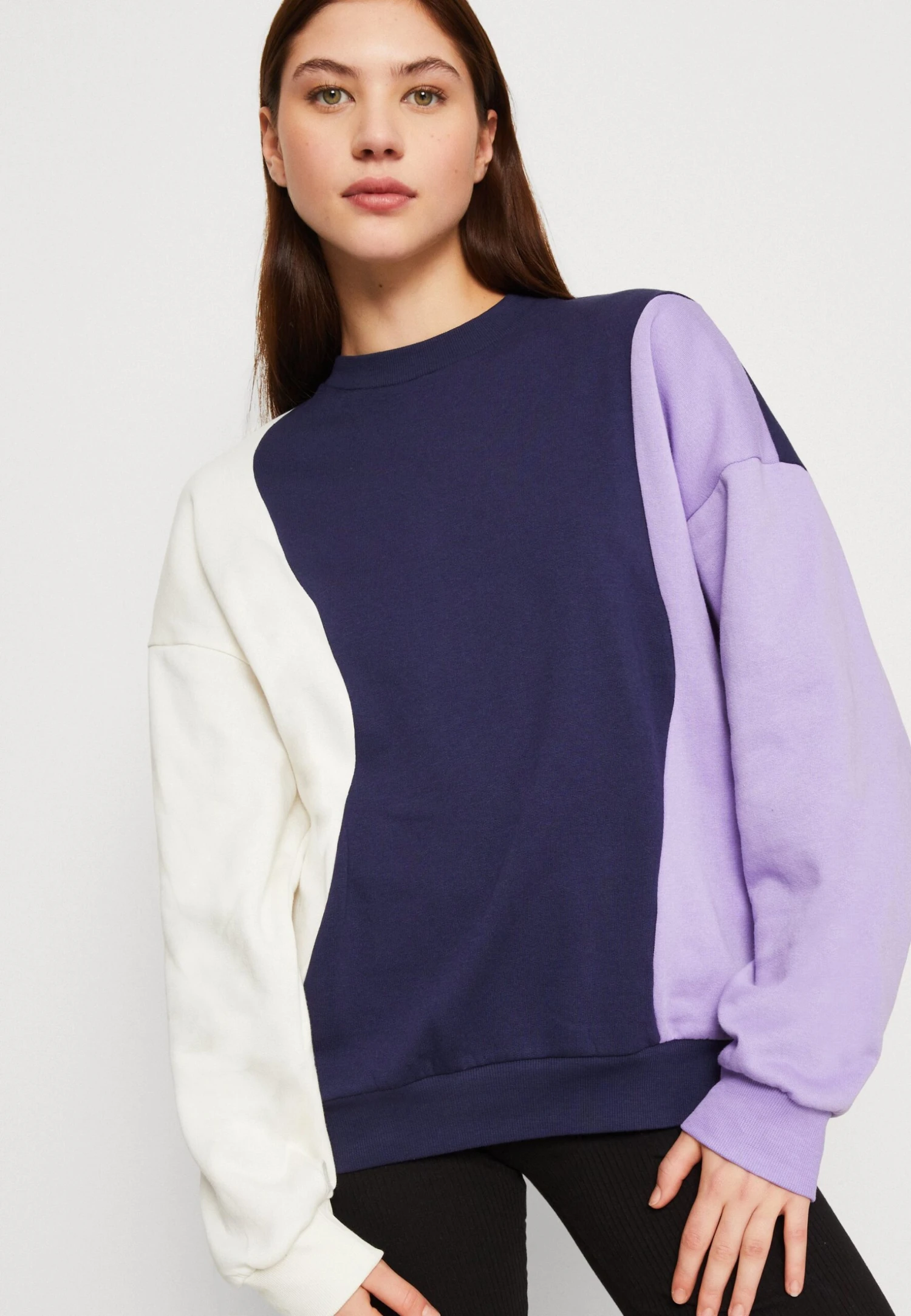 Even&Odd Sweatshirt - Dark Blue/Purple/Off-White 6 Even&Odd Sweatshirt - Dark Blue/Purple/Off-White â Image 4