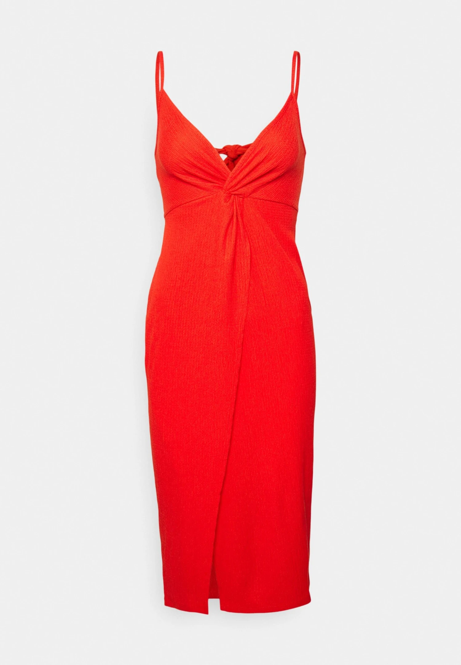 Even&Odd Eo-Ss23-C144-Sj / Strappy V Neck Knot Front Waist Midi Dress / 302 - Red - Robe De Jour - Red 9 Even&Odd Eo-Ss23-C144-Sj / Strappy V Neck Knot Front Waist Midi Dress / 302 - Red - Robe De Jour - Red – Image 7