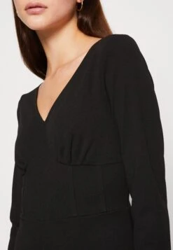 Even&Odd Wide Leg Long Sleeves Bodice - Combinaison - Black -Even-Odd Magasin d8272963fe164b319e02f27977f90573