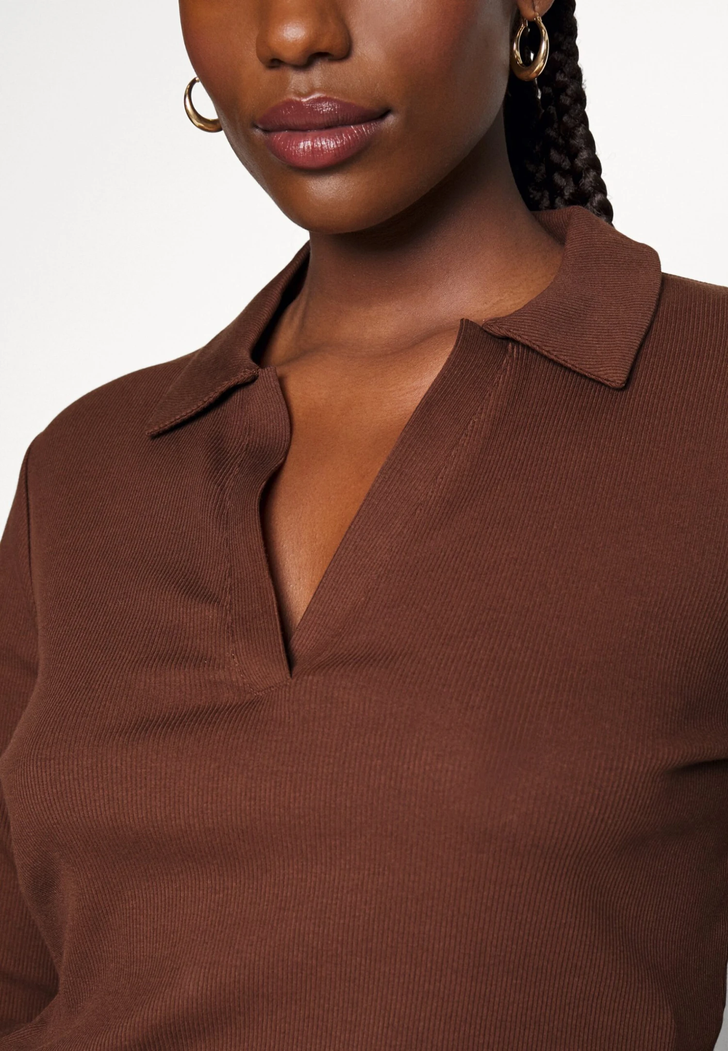 T-Shirt À Manches Longues - Brown 8 T-Shirt À Manches Longues - Brown – Image 6