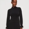 Even&Odd Rushed Neckline Flowy Long Sleeves - Robe En Jersey - Black 1 Even&Odd Rushed Neckline Flowy Long Sleeves - Robe En Jersey - Black -Even-Odd Magasin dcce9f47525f4270aa99a4c328195b06