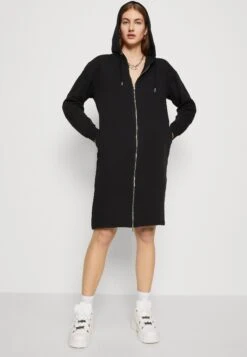 Even&Odd Extra Long Jacket - Sweat Zippé - Black -Even-Odd Magasin e80825b3a7d84333a011132c243edd8b