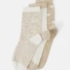 Even&Odd 3 Pack - Chaussettes - Beige/White -Even-Odd Magasin e817f12827db4388b599fe81b4f397a1