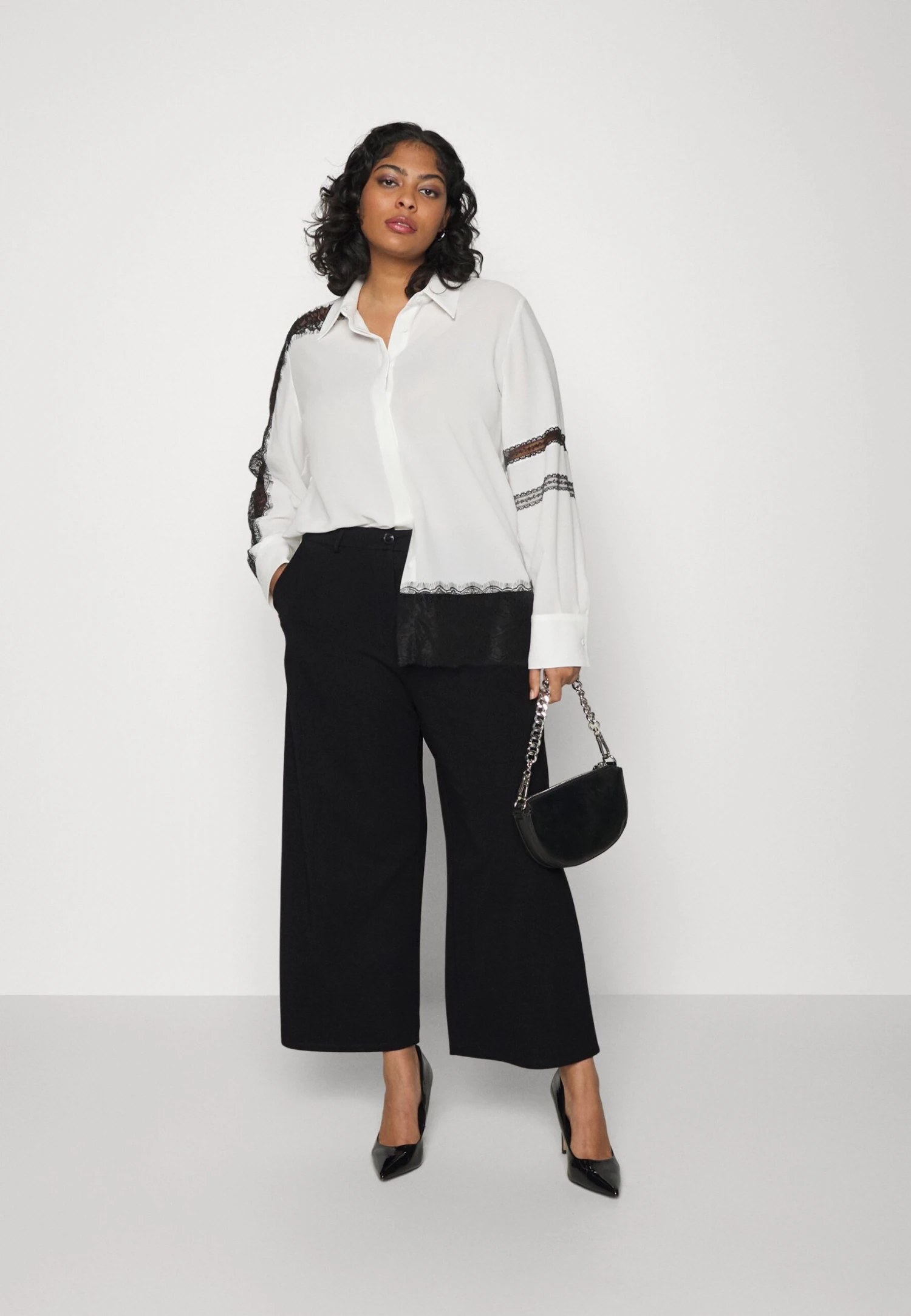 Tailored Wide Leg Culotte - Pantalon Classique - Black 4 Tailored Wide Leg Culotte - Pantalon Classique - Black – Image 2