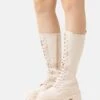 Bottes À Lacets - Beige -Even-Odd Magasin f2967394a4e441be9e2a80d6864559bb