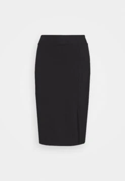 Even&Odd Basic - Midi Skirt With Slit - Jupe Crayon - Black -Even-Odd Magasin fe0a541acbea4c499c73f8c628cdb7bc